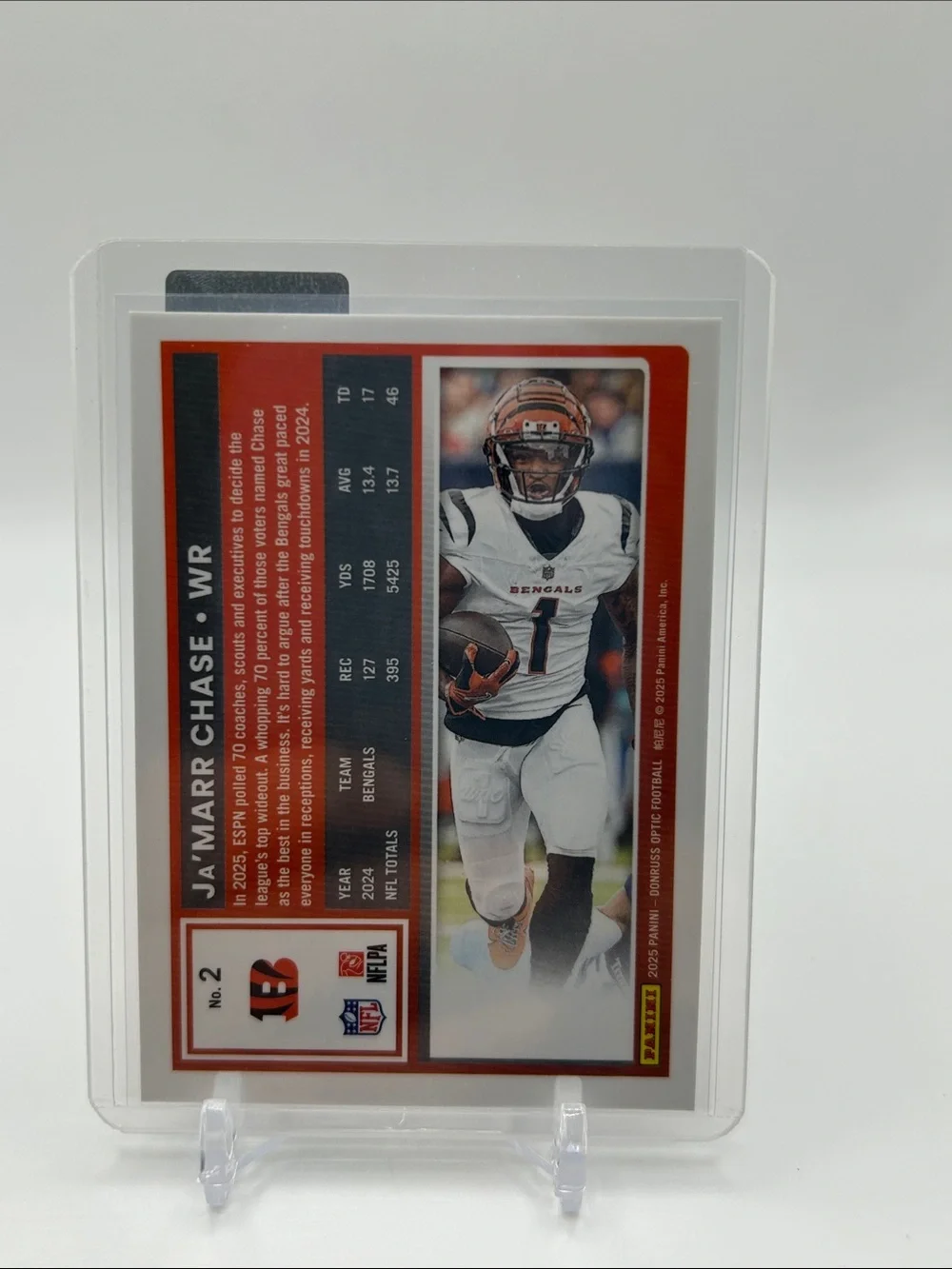 Ja'Marr Chase Cincinnati Bengals Football Trading Card 🏈